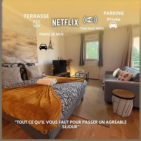 Les Dunes Ideal Couple,solo,famille&pro Appartement Vitry-sur-Seine